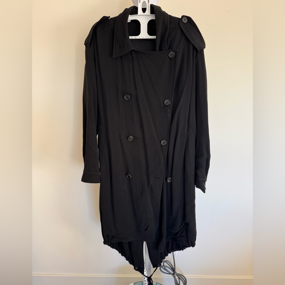 All Saints Black Trench Coat